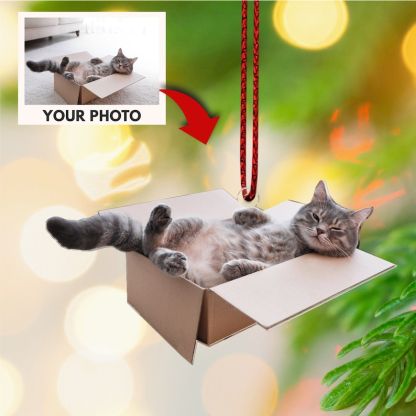 Personalized Puppy Picture Ornament, Custom Dog Ornament, Christmas Gifts, Gift For Dog Owners, Gift For Pet Lovers, Christmas Ornament