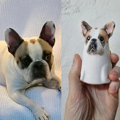 Custom Pet Portrait, Personalized Cookie Jar with Lid, Ceramic Portrait from Photo Figurine, Art Cat Sculpture, Dog Mom Lover Gift, Pet Loss Gift
