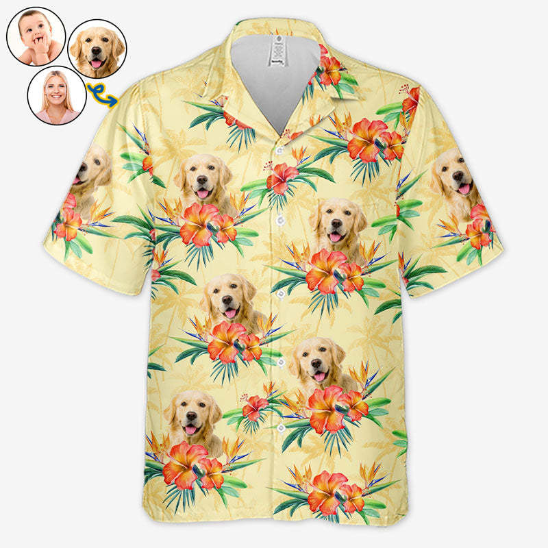 Custom Photo Summer Vibes Only - Dog & Cat Personalized Unisex Tropica