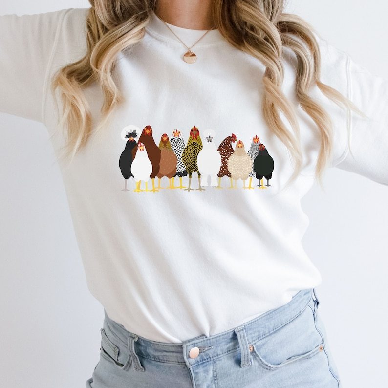 Women Chicken Sweatshirt, Mothers day woman Sweatshirt Chicken Hoodie, chicken Sweatshirt, Love Chickens