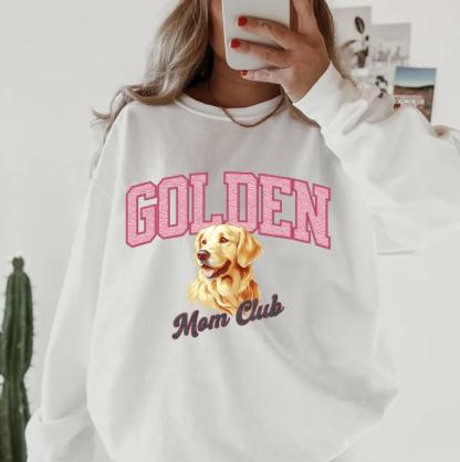 Custom Dog Mom/Mum Club Sweatshirt - Personalized Dog Lover Hoodie with Pet Name - Perfect Gift for Pet Moms