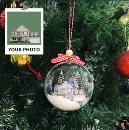 Personalized Pet Ornament Using Pet's Photo - Custom Ornament Christmas Dog Ornament Personalized Dog Ornament Custom Dog