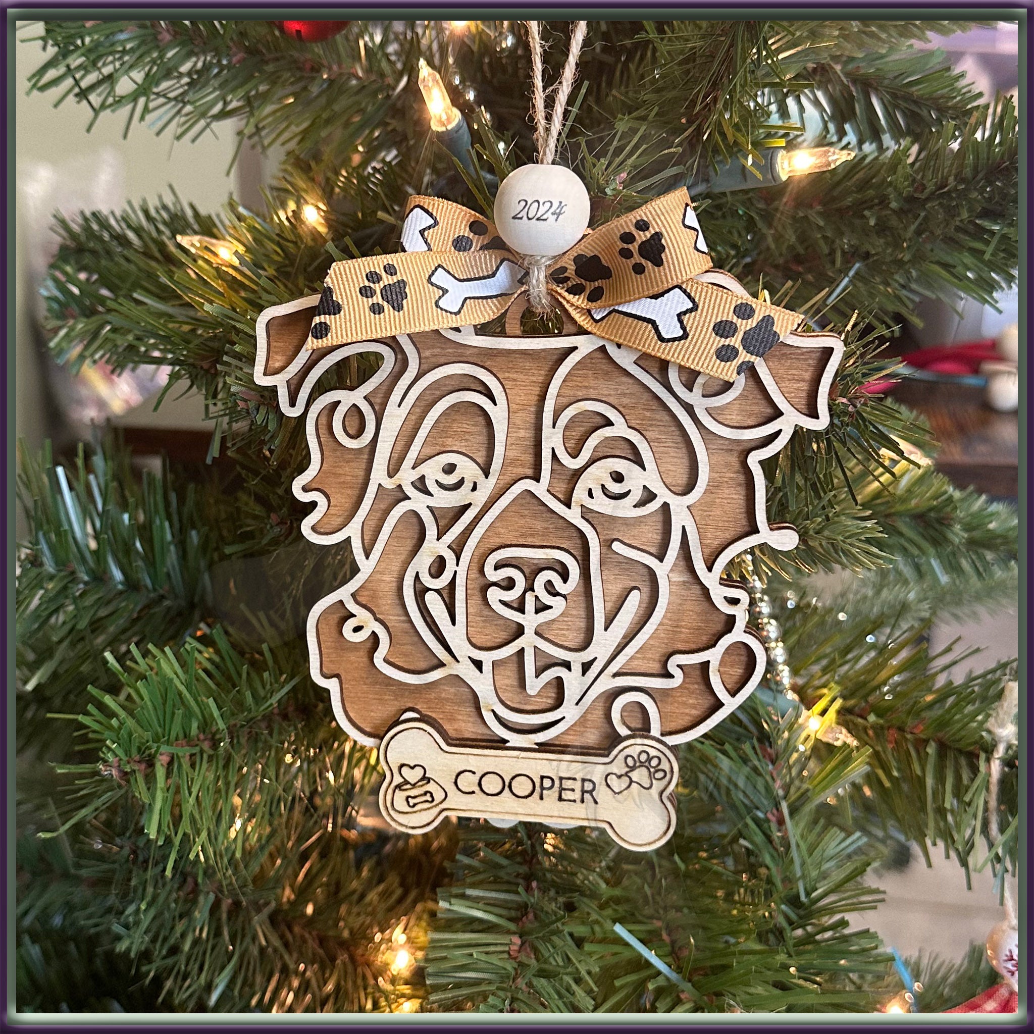 Dog Breed Christmas Ornaments Custom Personalized Gift Keepsake