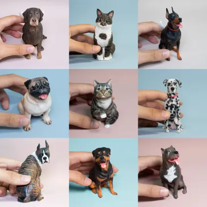 🐶🐱Custom Pet Face Figurine – Multifunctional Pet Portrait Fridge Magnet