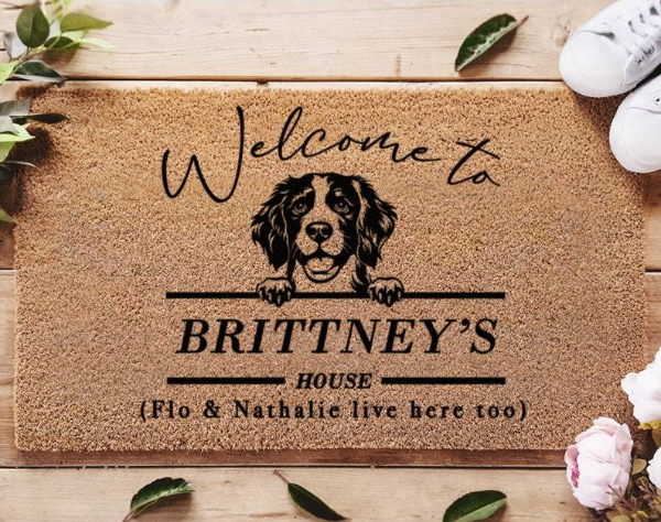 Customizable Pet Mat for Your Home - Custom Welcome Mat - Custom dog doormat - Personalized Dog Doormat - Personalize Your Entryway
