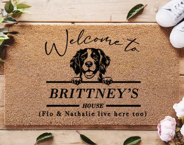 Customizable Pet Mat for Your Home - Custom Welcome Mat - Custom dog doormat - Personalized Dog Doormat - Personalize Your Entryway