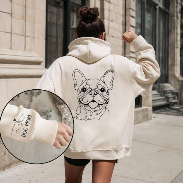 Custom Pet Photo Printed Hoodies, Personalized Dog Sweatshirt Hoodie T