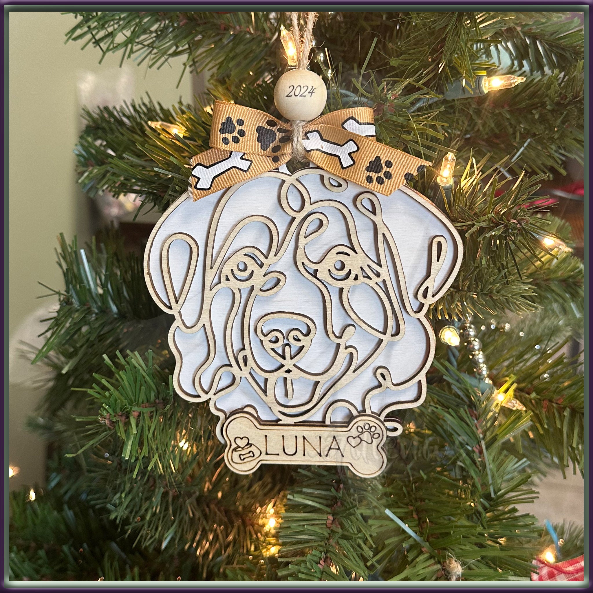 Dog Breed Christmas Ornaments Custom Personalized Gift Keepsake