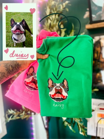 Picture Purfect Pet Embroidered T's N' Pullovers 📷