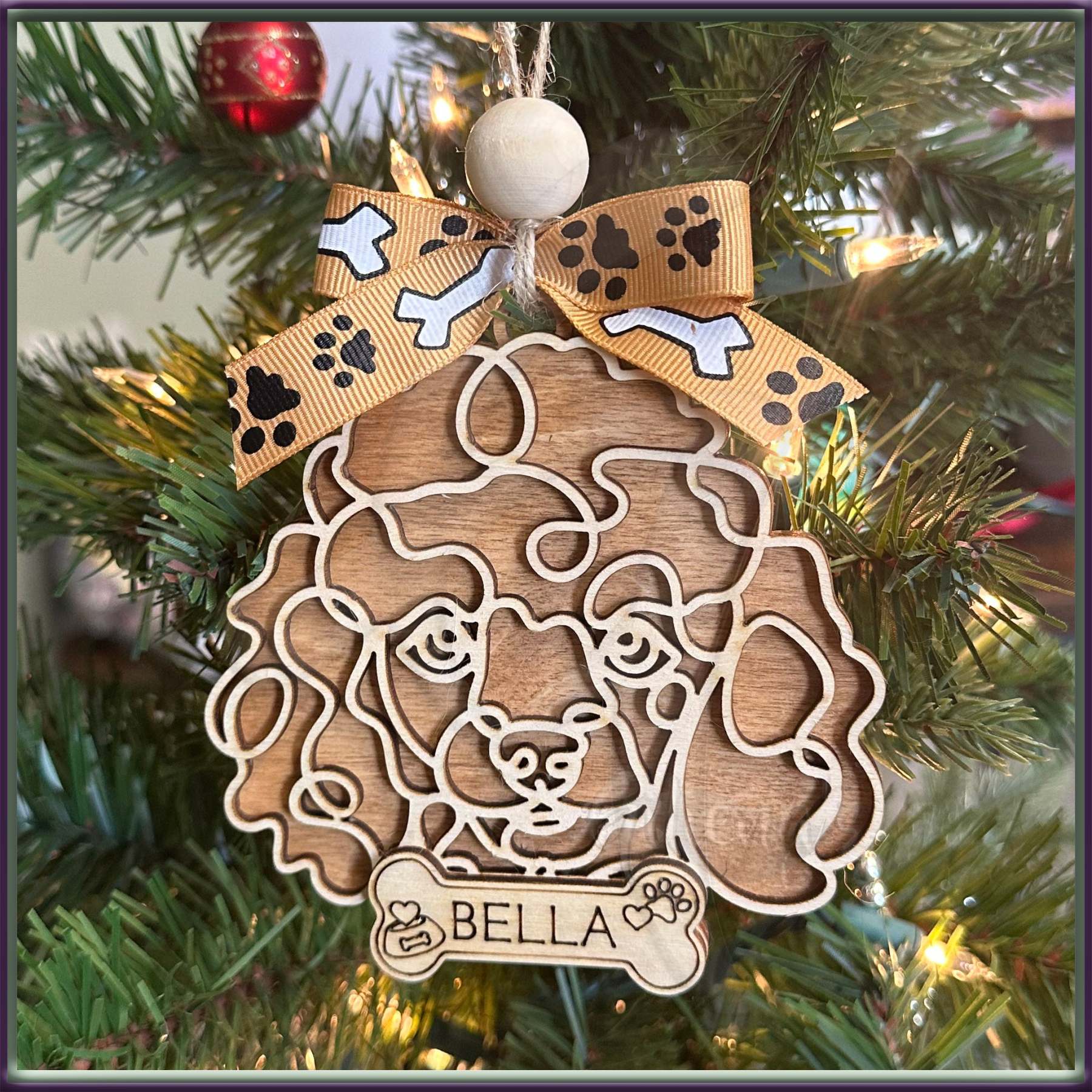 Dog Breed Christmas Ornaments Custom Personalized Gift Keepsake