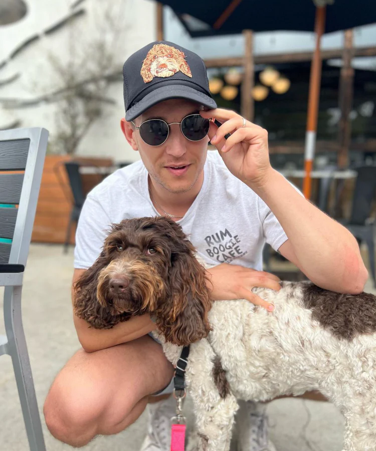 Embroidered Pet Portrait Organic Cotton Baseball Cap