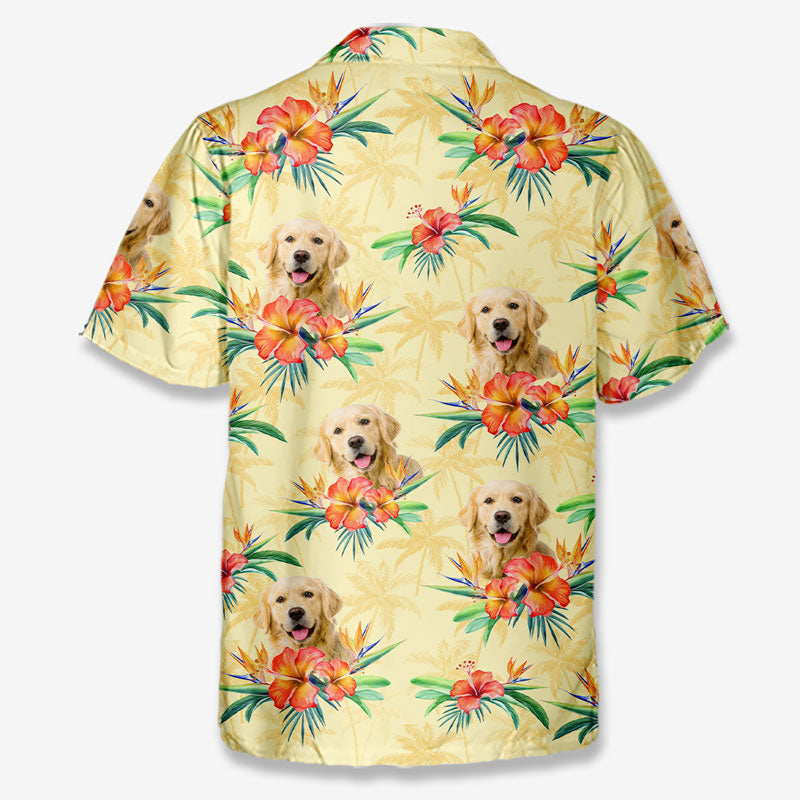 Custom Photo Summer Vibes Only - Dog & Cat Personalized Unisex Tropical Hawaiian Aloha Shirt