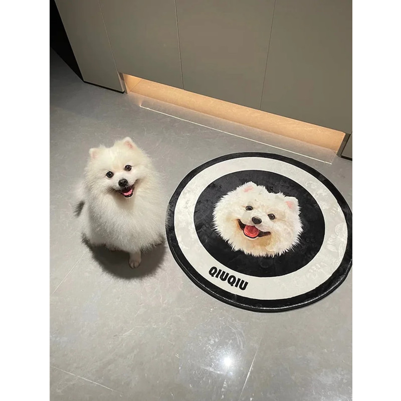 Custom Pet Portrait Decorative Rugs, Personalized Pet Portrait Carpet, Personalized Rugs