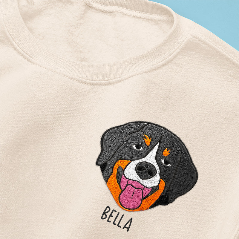 Dog & Cat Personalized Custom Unisex Embroidered T-shirt, Sweatshirt - Gift For Pet Owners, Pet Lovers