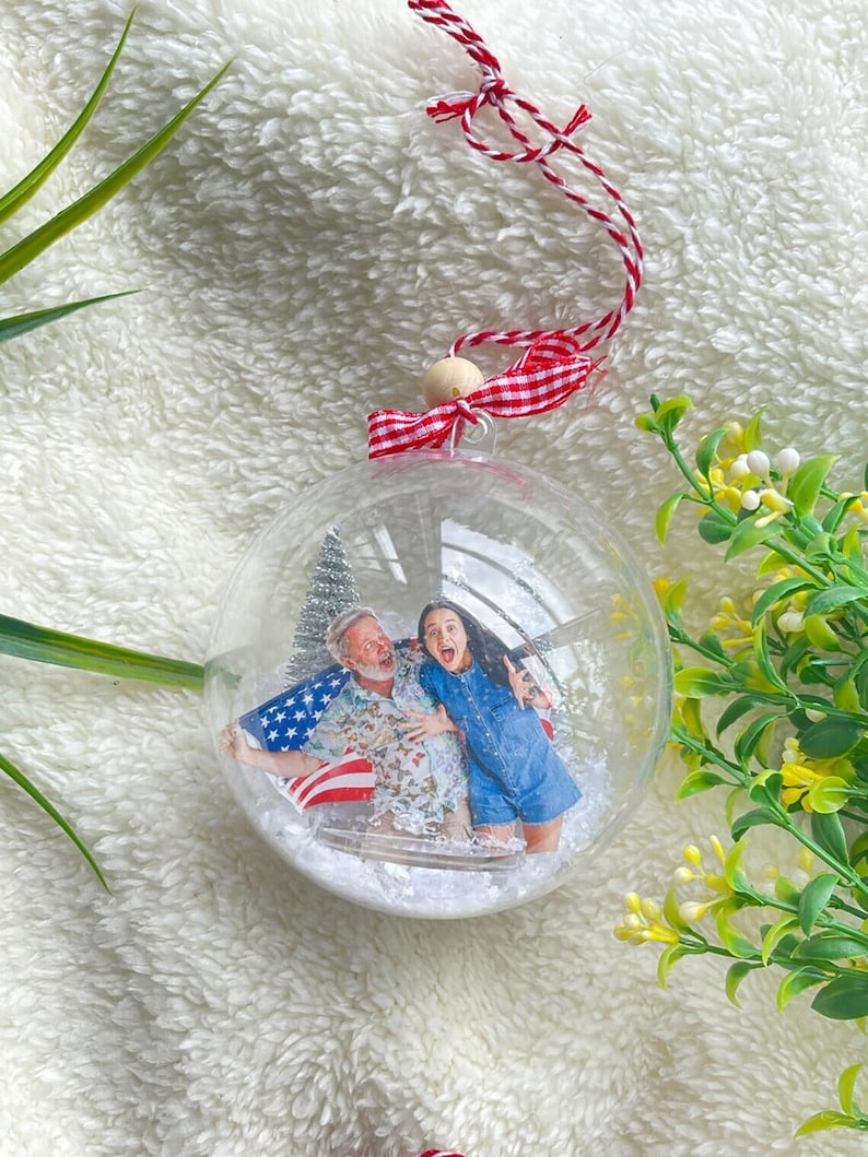 Personalized Pet Ornament Using Pet's Photo - Custom Ornament Christmas Dog Ornament Personalized Dog Ornament Custom Dog