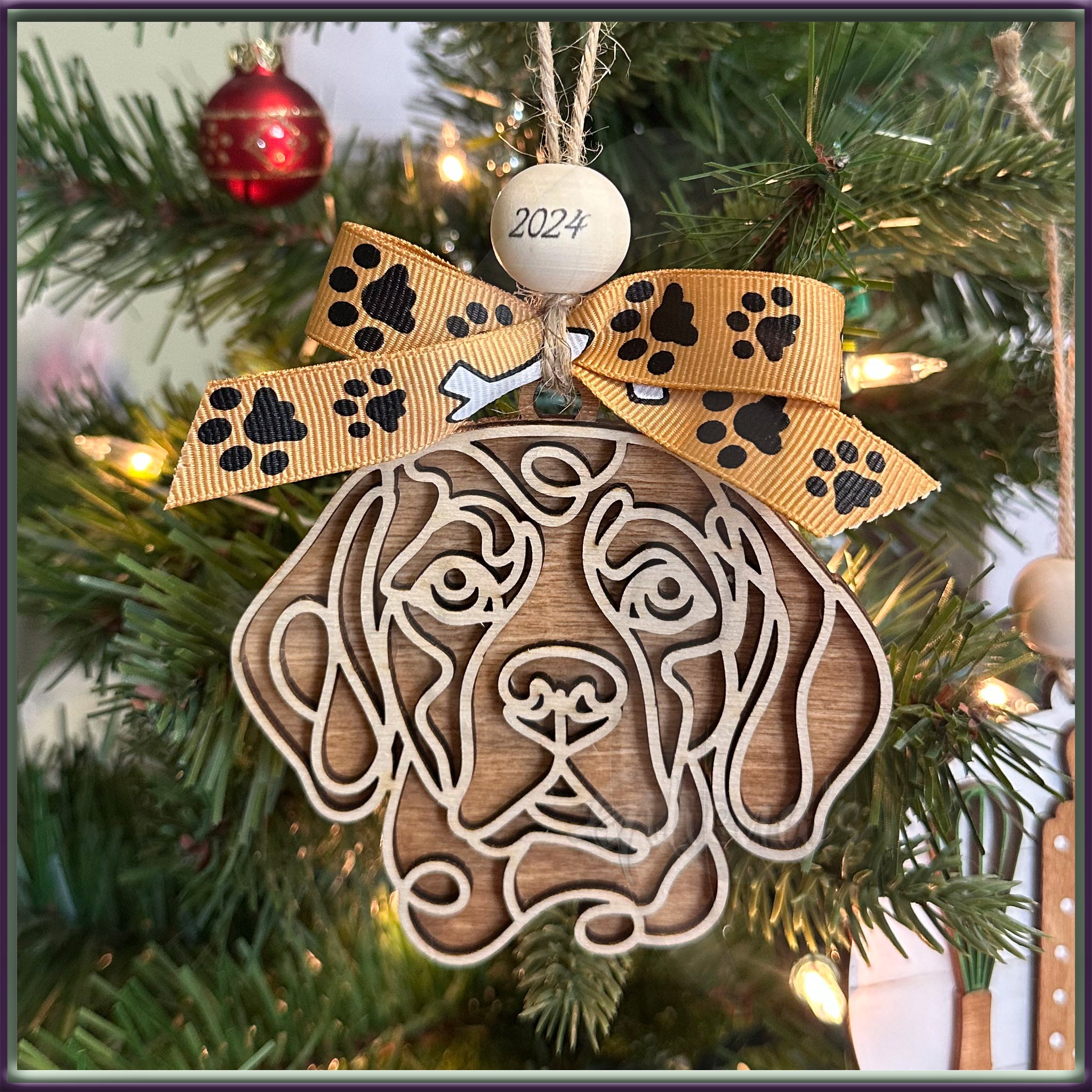 Dog Breed Christmas Ornaments Custom Personalized Gift Keepsake