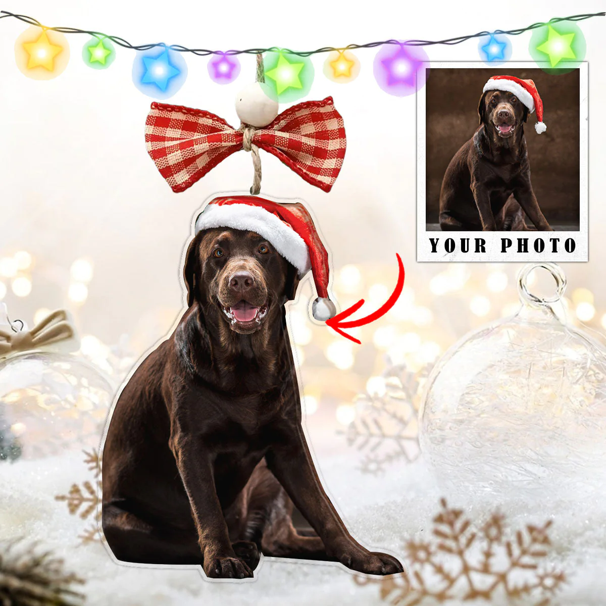 Custom Pets Decoration Ornament Personalized Upload Photo