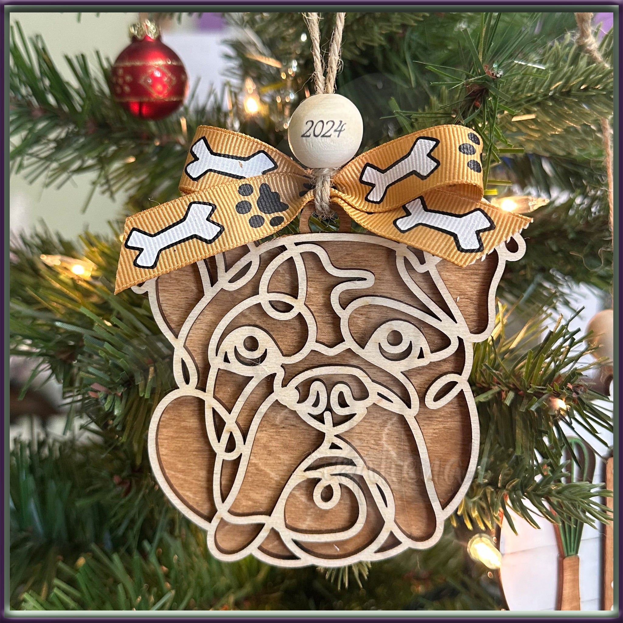 Dog Breed Christmas Ornaments Custom Personalized Gift Keepsake
