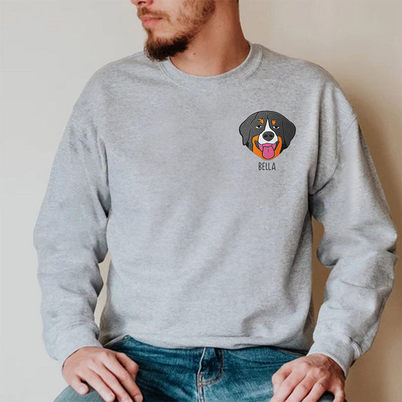 Dog & Cat Personalized Custom Unisex Embroidered T-shirt, Sweatshirt - Gift For Pet Owners, Pet Lovers