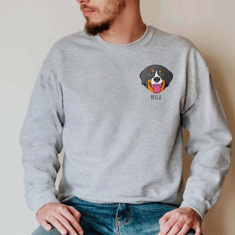 Dog & Cat Personalized Custom Unisex Embroidered T-shirt, Sweatshirt - Gift For Pet Owners, Pet Lovers
