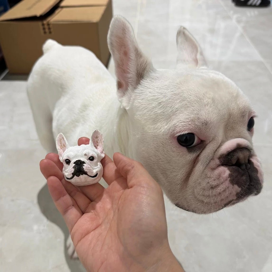 Custom Pet Face Figurine – Multifunctional Pet Portrait Fridge Magnet and Car Air Freshener