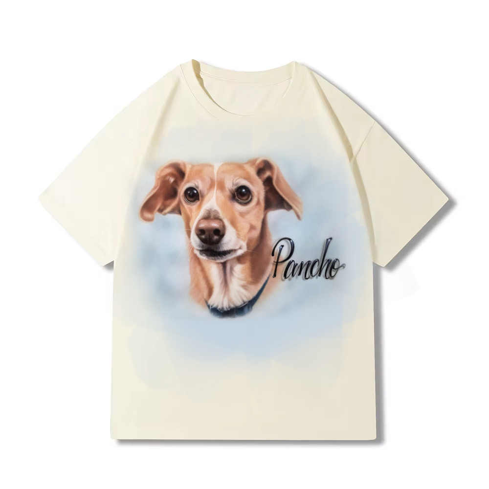 Pet Portrait Custom Airbrush Photo-Realistic, Hand Painted from Your Image Tee, Sweatshirt Hoodie