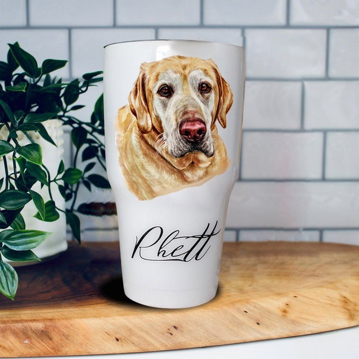 Personalized Hand-painted Pet Portrait Birthday, Christmas, Pet Lover Gift Mugs