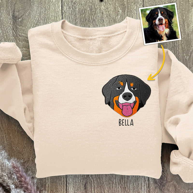 Dog & Cat Personalized Custom Unisex Embroidered T-shirt, Sweatshirt - Gift For Pet Owners, Pet Lovers
