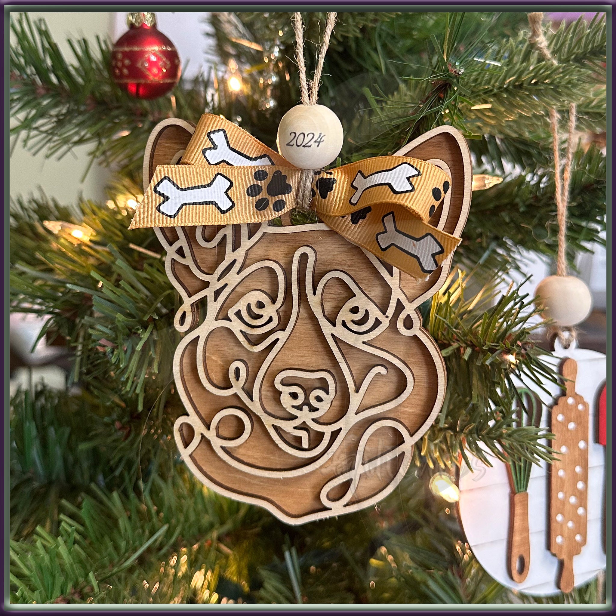 Dog Breed Christmas Ornaments Custom Personalized Gift Keepsake