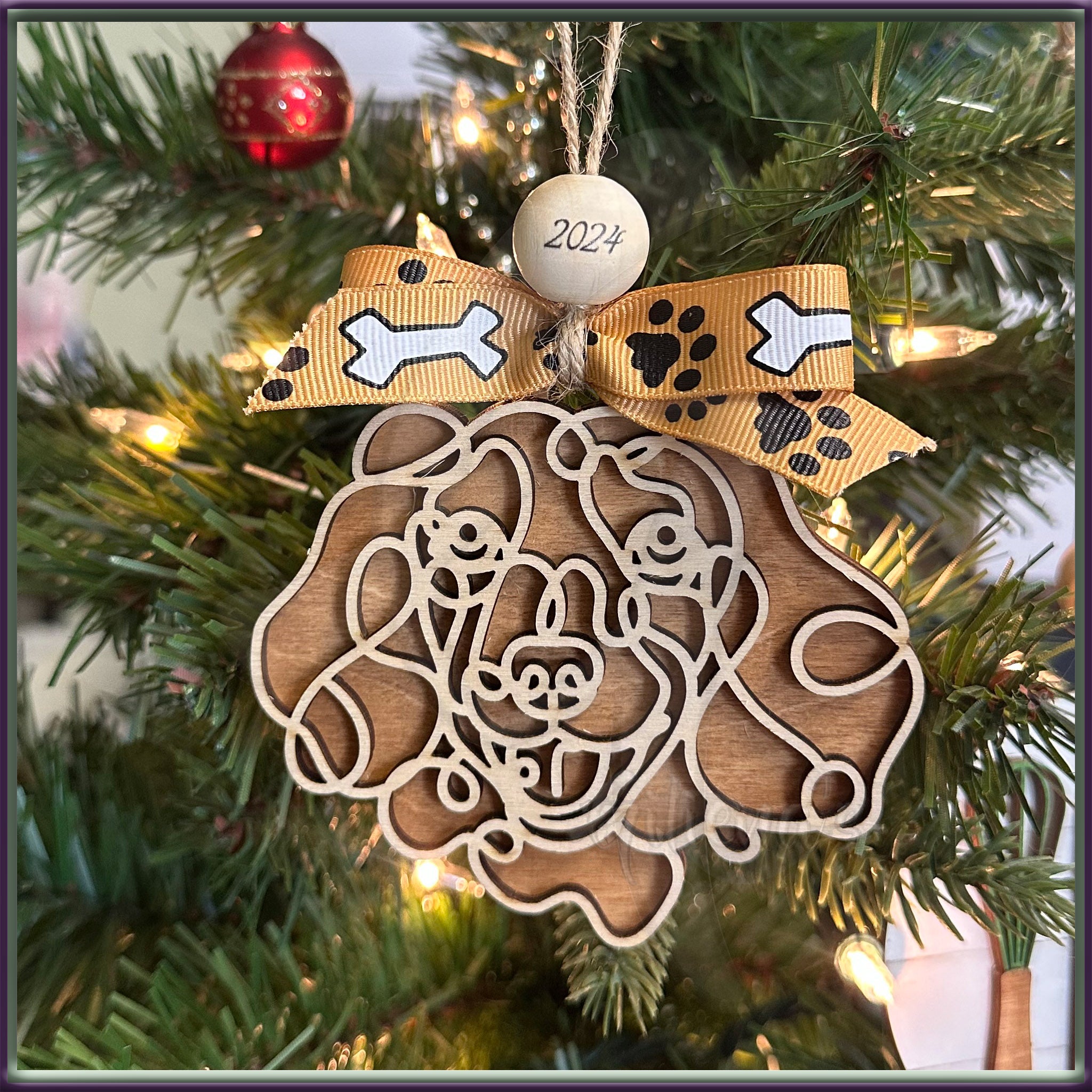 Dog Breed Christmas Ornaments Custom Personalized Gift Keepsake
