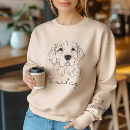 Custom Pet Photo Printed Hoodies, Personalized Dog Sweatshirt Hoodie T-shirt