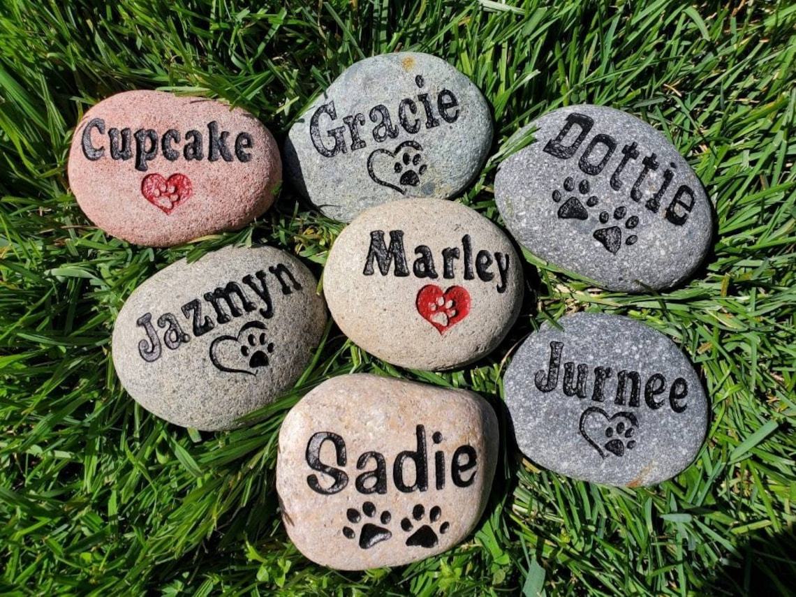 Personalized Pet memorial Stone Dog or Cat