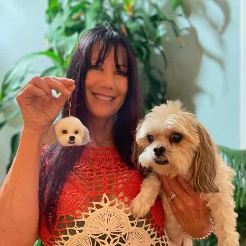 Custom felt pet ornament - A unique, handmade gift for the holidays!