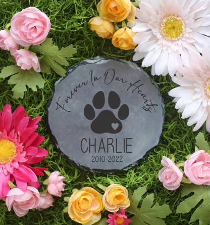 Garden Personalised Pet Memorial Stone.