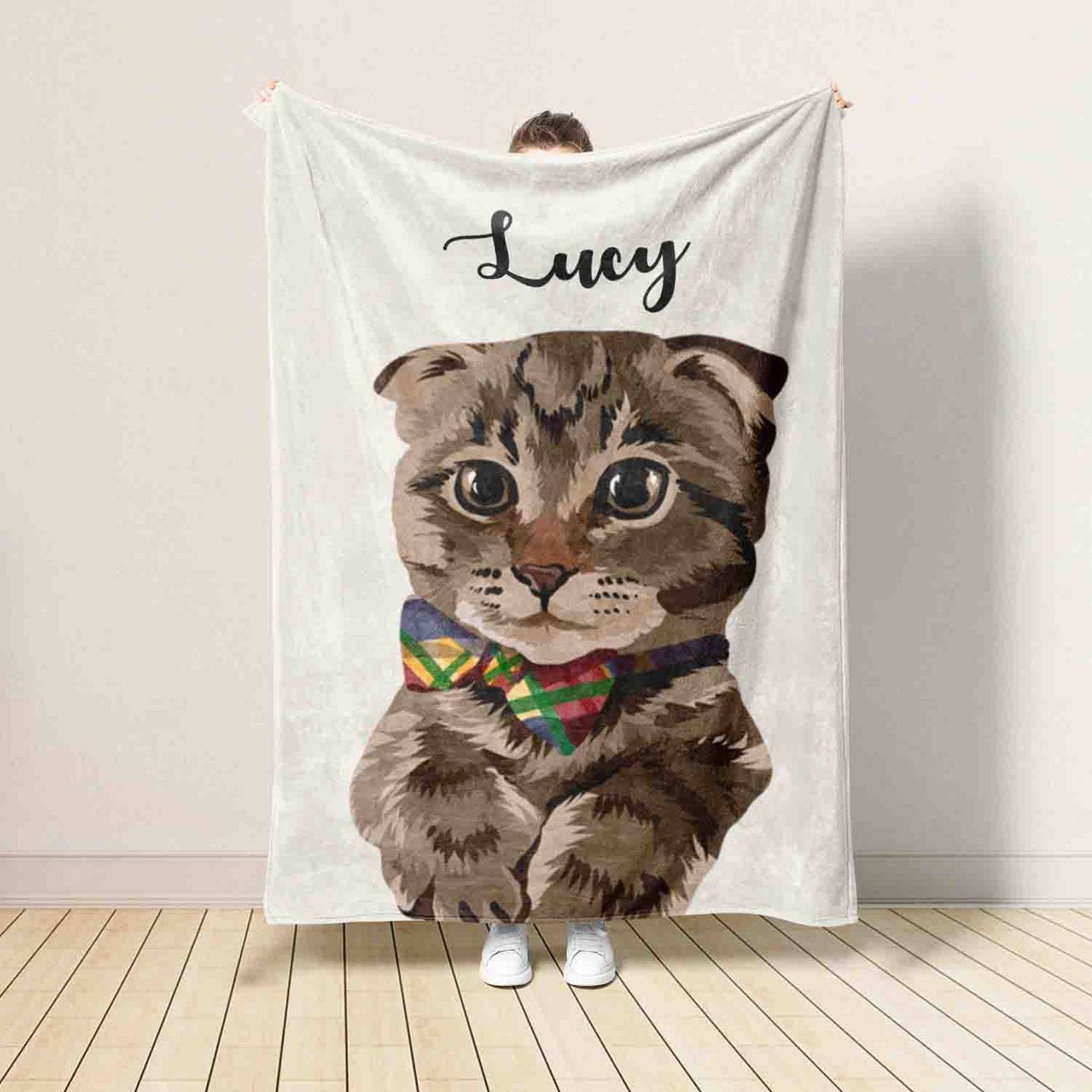 Personalized Dog Face Photo Blanket, Custom Pet Christmas Blanket, Gift For Pet Lover