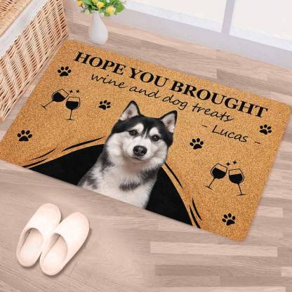 Personalized Pet Photo Doormat, Custom Cat Doormat, Dog&Cat Lover Housewarming Outdoor No Slip Mat