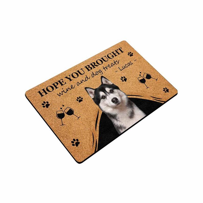 Personalized Pet Photo Doormat, Custom Cat Doormat, Dog&Cat Lover Housewarming Outdoor No Slip Mat
