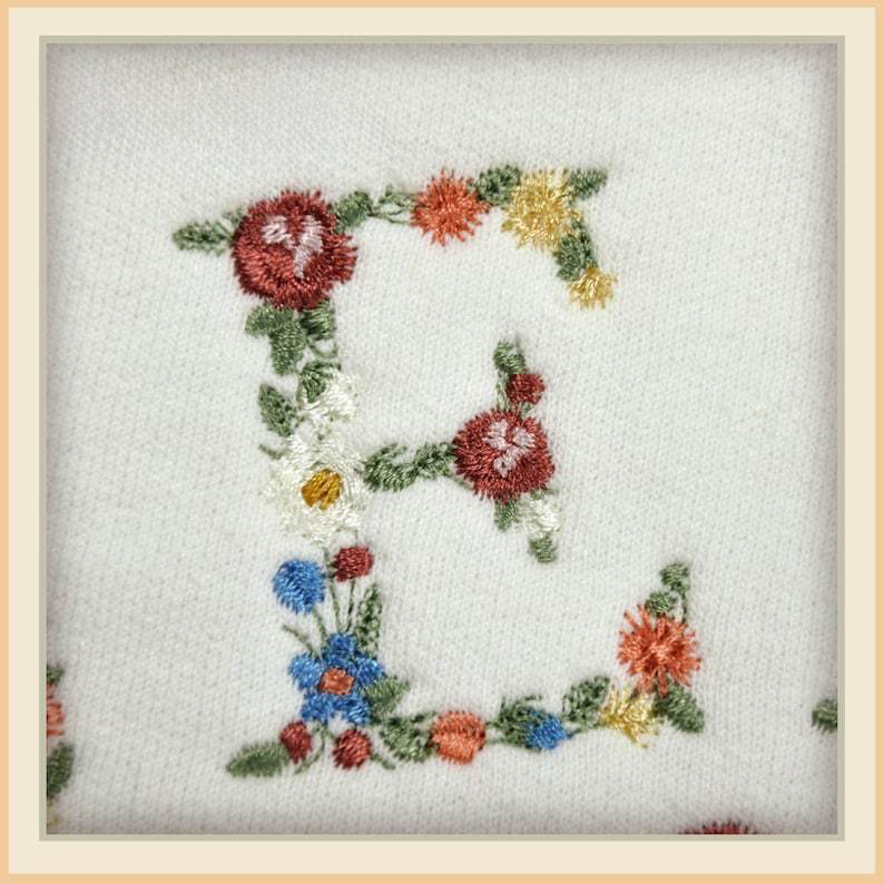 Floral Custom Embroidered Dog Sweatshirt, Custom Dog Sweater