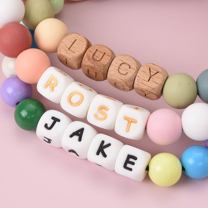 Custom Name Dog Collar with Buckle, Bead Dog Buckle Collar, Waterproof Dog Collar, Pet Gifts, Beaded Dog Necklace, Heavy Duty