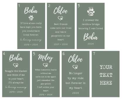 Custom Dog Photo Blanket, Dog Memorial Gift, Pet Sympathy Gift, Dog Loss Gift, Pet Loss Blanket, Pet Loss Memorial Gift, Christmas Keepsake