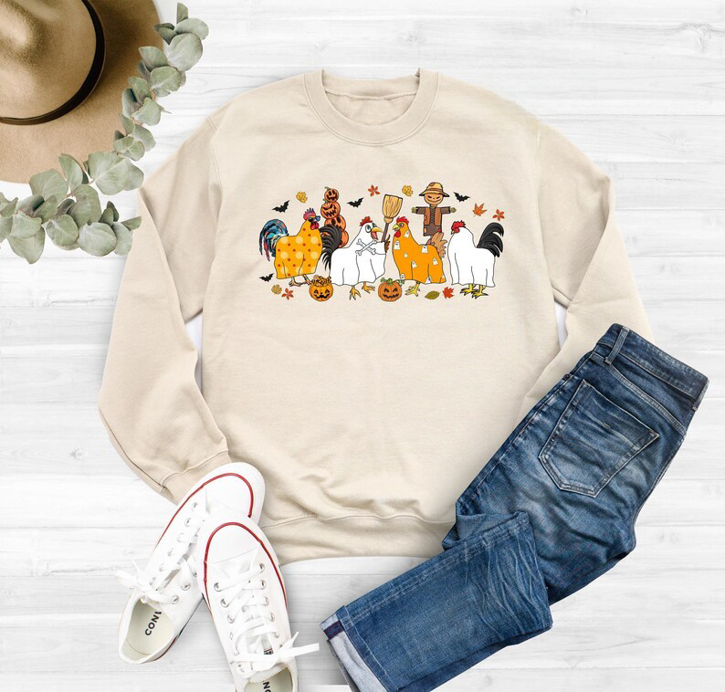 Halloween Chick Hoodie, Ghostbusters Shirt, Trick or Treat Shirt