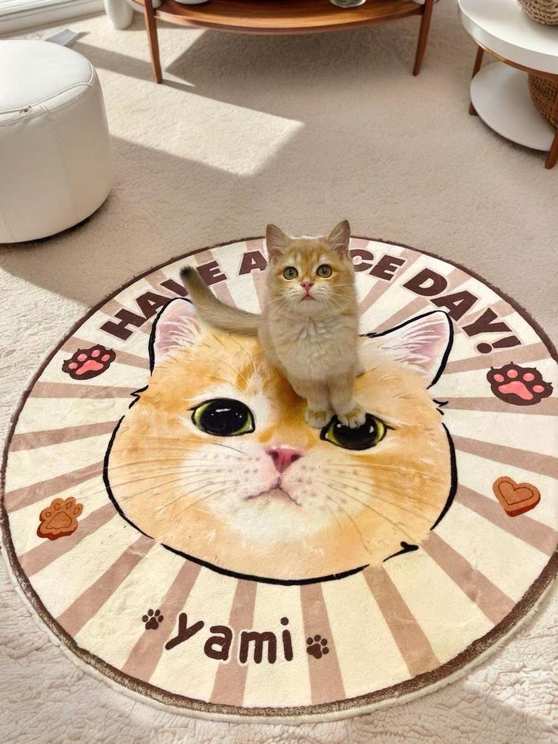 Custom Pet Portrait carpet , Personalized Photo Pet Mat, Custom Pet Rug for Cats & Dogs, Custom Rug, Pet Gift, Pet Rug, Cat Rug, Dog Rug