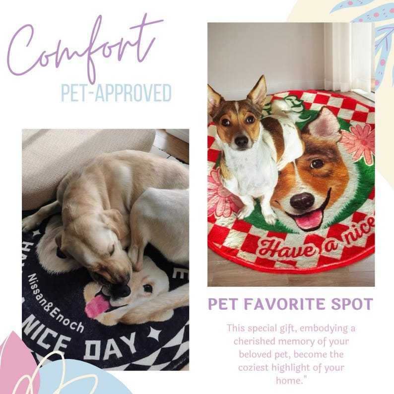 Custom Pet Portrait carpet , Personalized Photo Pet Mat, Custom Pet Rug for Cats & Dogs, Custom Rug, Pet Gift, Pet Rug, Cat Rug, Dog Rug