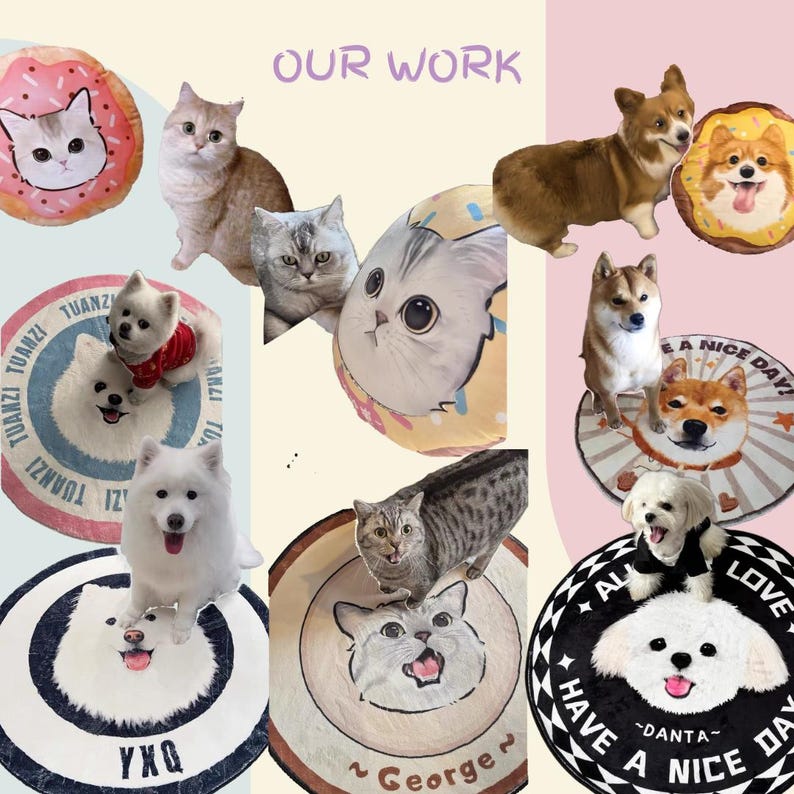Custom Pet Portrait carpet , Personalized Photo Pet Mat, Custom Pet Rug for Cats & Dogs, Custom Rug, Pet Gift, Pet Rug, Cat Rug, Dog Rug