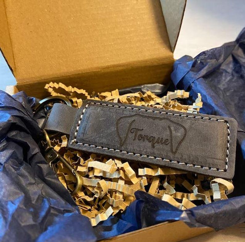 CUSTOM Dog Owner Gift Ideas, Dog Gift, Genuine Leather Keyring