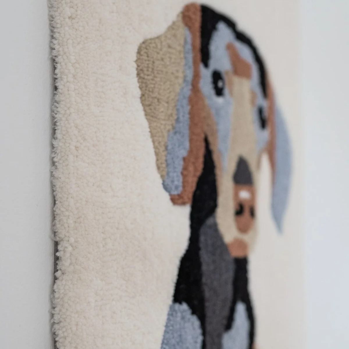 Custom Hand-Painted Style Pet Rug