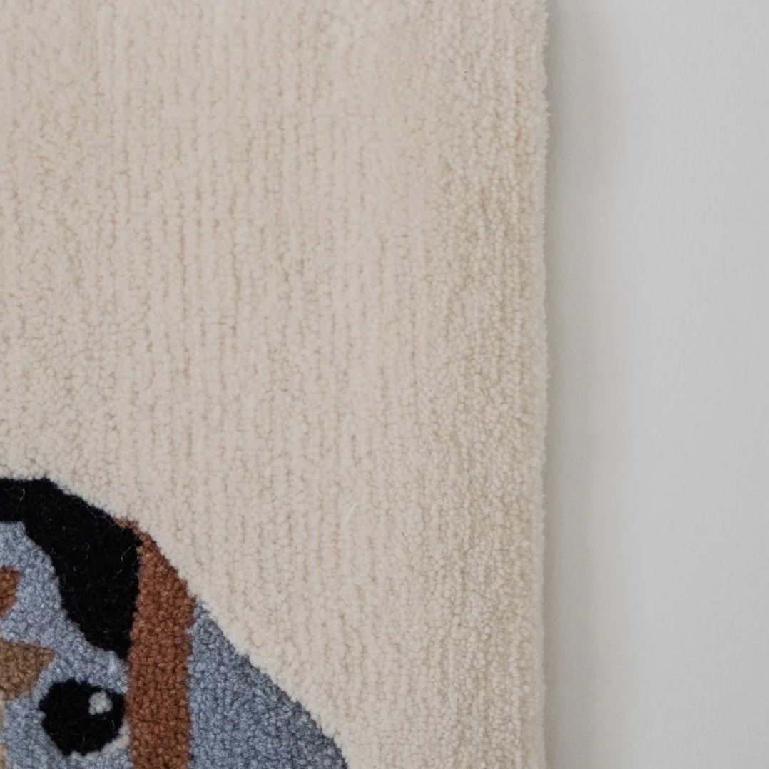 Custom Hand-Painted Style Pet Rug