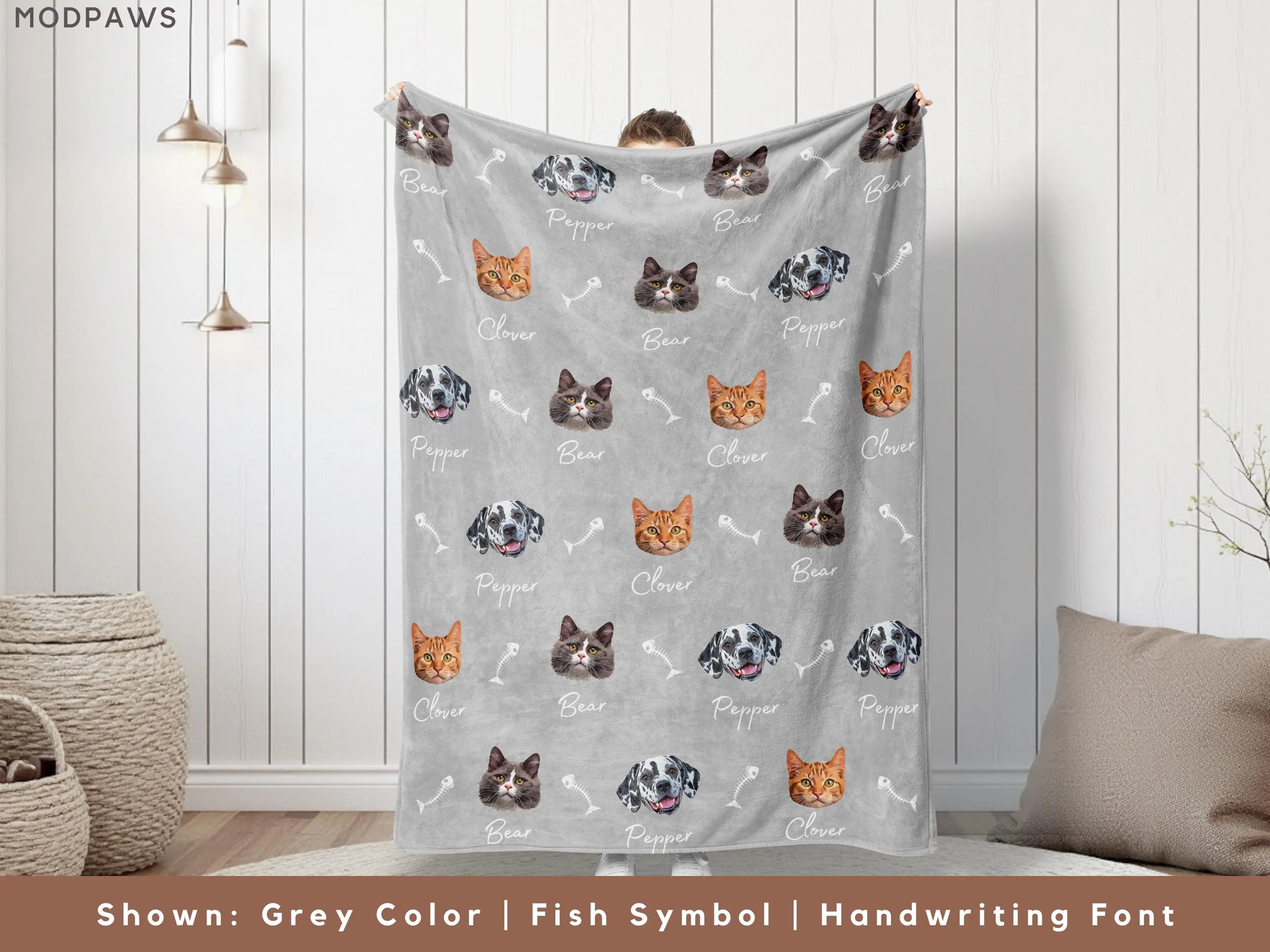 Custom Pet Blanket Using Pet Photo + Name Custom Dog Blanket Personalized Dog Blankets Cat Picture Blanket Pet Photo Blanket Dog Dad Gift