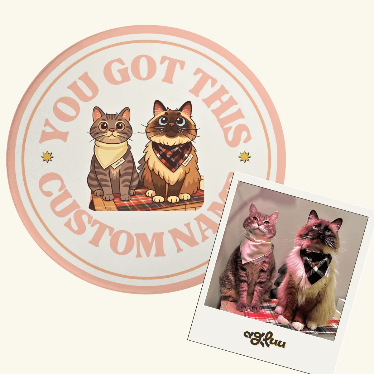 Custom Pet Rug - Simple Cartoon Style