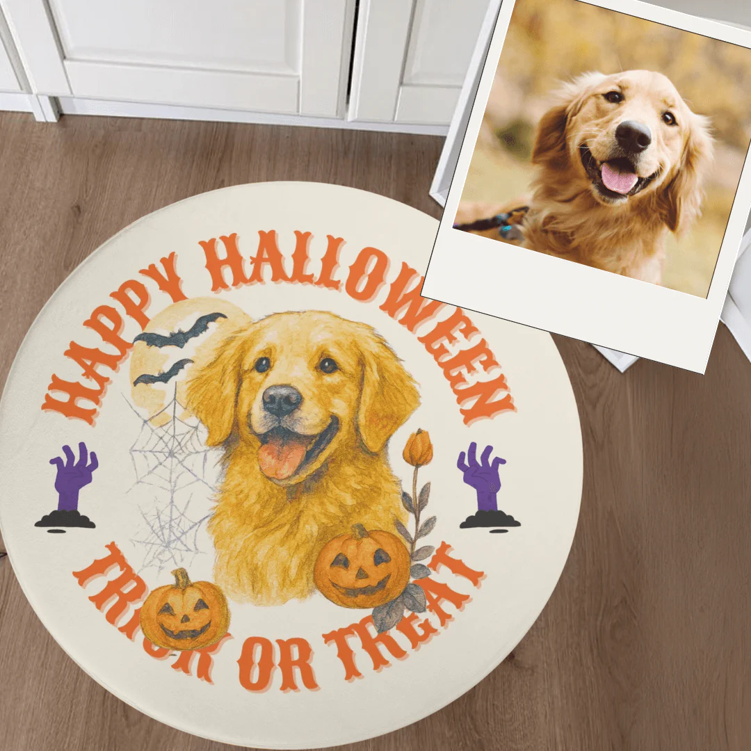 Custom Pet Rug -Halloween Scream